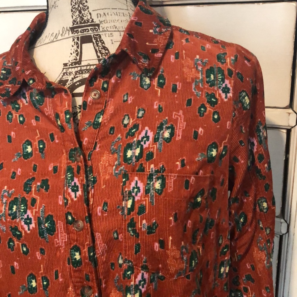 Anthropologie corduroy shirt